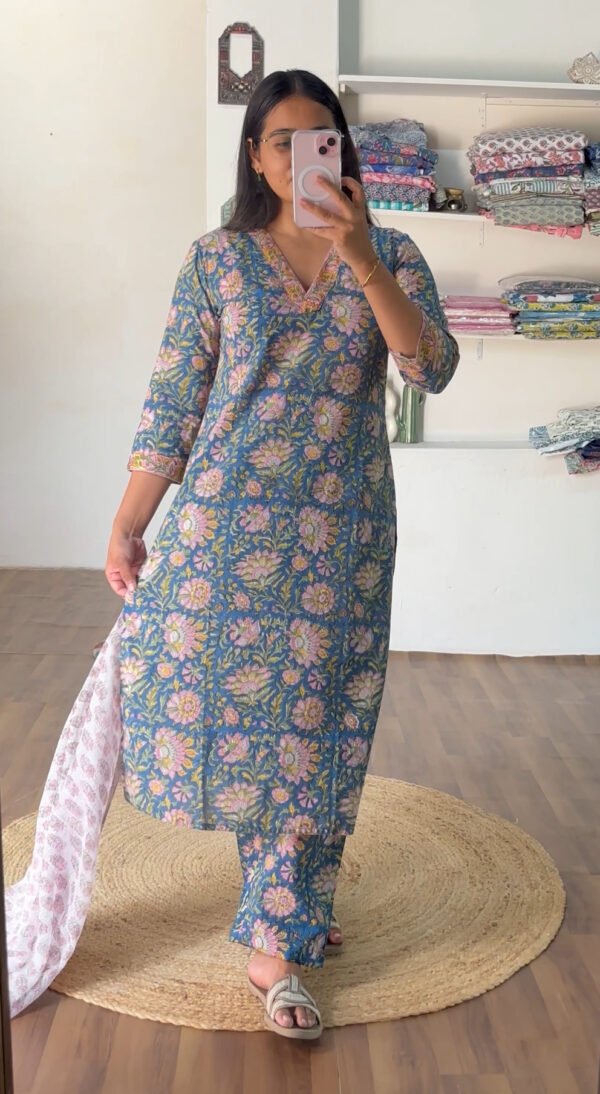 Neelkamal Bloom Set - Kota Doriya Dupata Suit